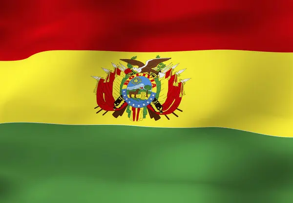 Bandeira Nacional Bolivia — Fotografia de Stock