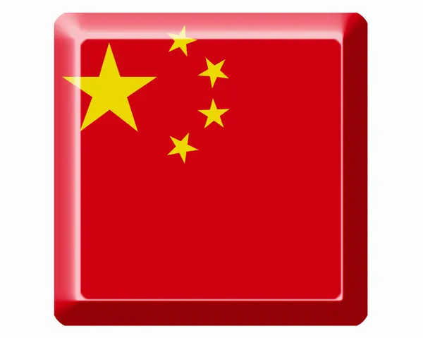 Bandeira Nacional China — Fotografia de Stock