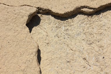 Kurumuş çatlak yüzey, açık kahverengi arkaplan               