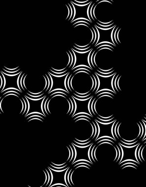 Tasarımınız için soyut siyah beyaz desen