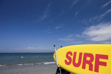 Japonya Hayama 'da sörf kurtarma ile Morito Plajı