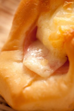 Lezzetli yiyeceklerin son derece yakın görüntüsü.