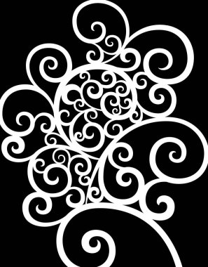 Arkaplan için soyut çiçek süsü 