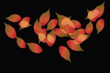 Sonbahar pürüzsüz soyut desen bırakır