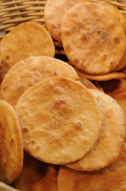 Soka pirinç krakerleri, yakın görüş.