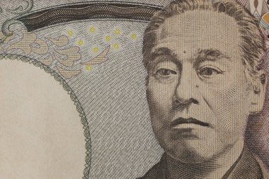 Japon yen banknotunu kapatın, Japon para birimi 