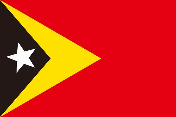 Bandeira Nacional Timor Lesto — Fotografia de Stock