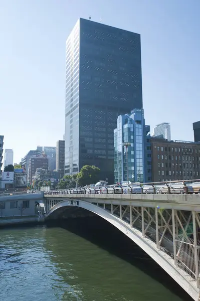 Japonya Nın Osaka Şehrindeki Modern Binalar — Stok fotoğraf