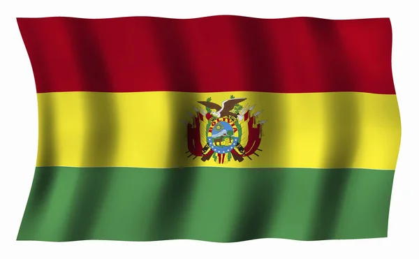 Bolívie Vlajka Vektorová Ilustrace — Stock fotografie