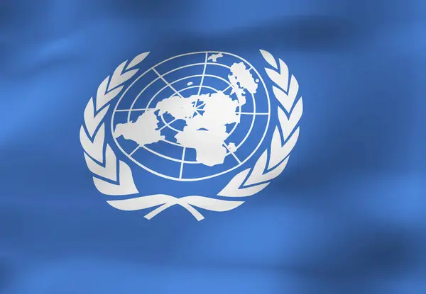 Die Flagge Der Vereinten Nationen — Stockfoto