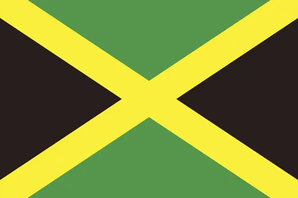 Jamaika Ulusal Bayrağı — Stok fotoğraf