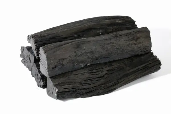 Pile Black Coal Closeup Shot — Stock Photo, Image