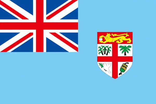 Die Nationalflagge Fidschis — Stockfoto