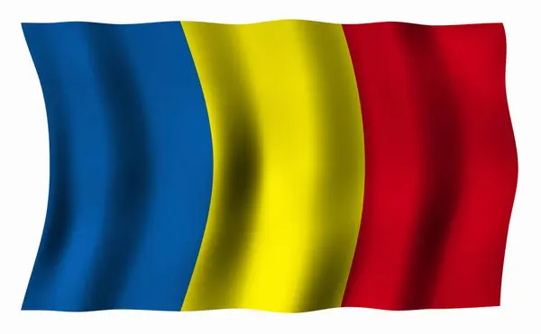 Bandiera Nazionale Del Ciad — Foto Stock