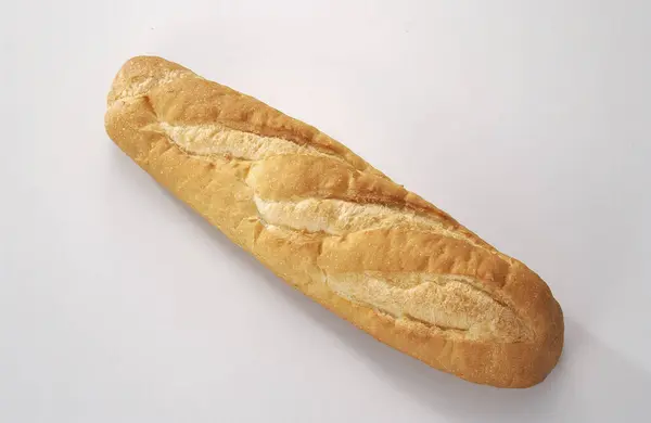 Beyaz Arka Planda Lezzetli Ekmek Ekmeği — Stok fotoğraf