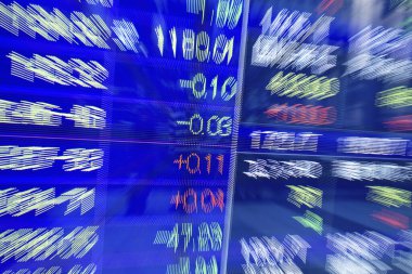 Borsa veya ticaret grafiği. finansal yatırım konsepti. Ekonomik trendler iş fikri için arka plan. Soyut finans arkaplanı