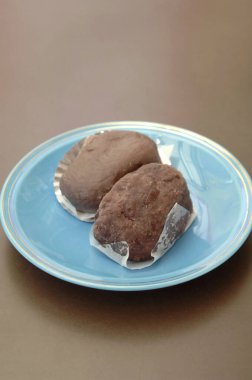 Çikolatalı keklerin mutfak fotoğrafı, yakın çekim.