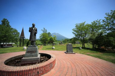 Fuji Dağı 'nın gündüz güzel manzarası. 