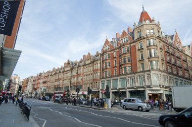 Şehir merkezinin sokak manzarası, Londra, İngiltere.