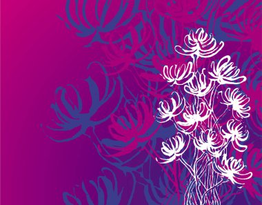 Dikişsiz soyut çiçek desenli