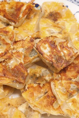 Plaka, closeup lezzetli Çin köfte