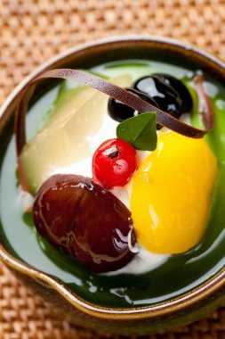 Lezzetli tatlı manzarası