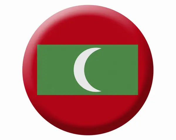 Bandeira Nacional Maldivas — Fotografia de Stock
