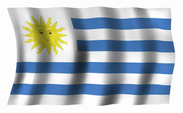 Vlajka Uruguay — Stock fotografie
