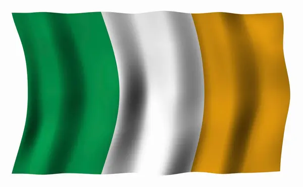 Bandiera Nazionale Dell Irlanda — Foto Stock