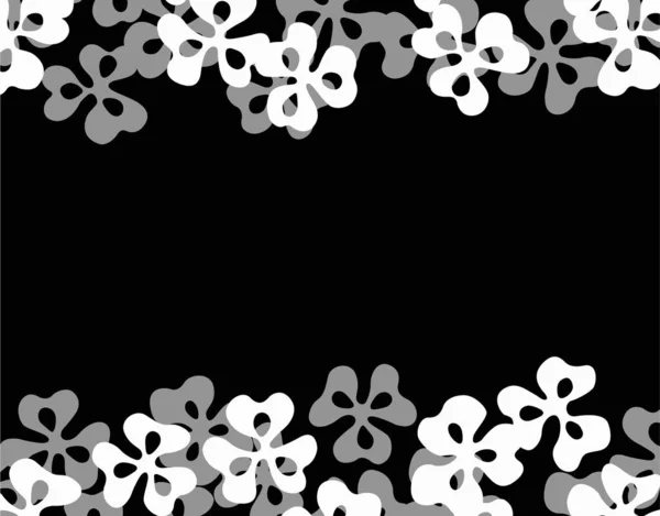 Bloemen Frame Met Plaats Voor Tekst — Stockfoto