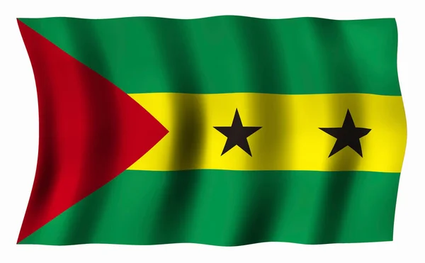 Flag Sao Tome Principe — Stock Photo, Image