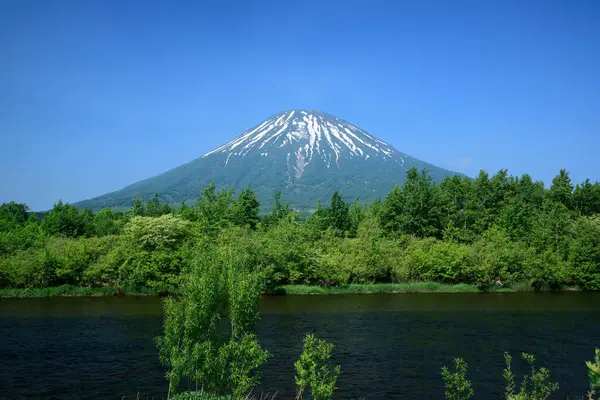 Bela Vista Montanha Fuji Hora Verão — Fotografia de Stock