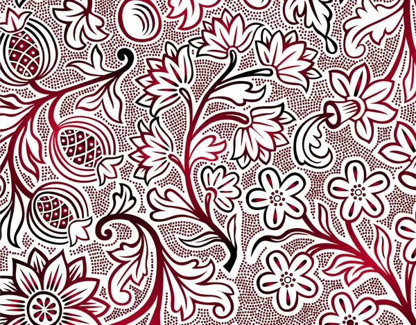 Абстрактный Фон Цветочными Элементами Текстурой — стоковое фото