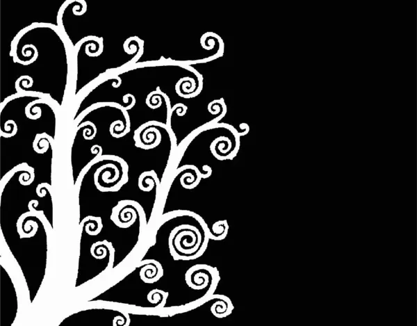 Illustration Ett Abstrakt Träd Dekorativ Konsistens — Stockfoto