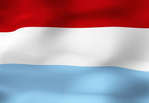 Bandeira Nacional Luxembourg — Fotografia de Stock