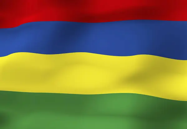National Flag Mauritius — Stock Photo, Image
