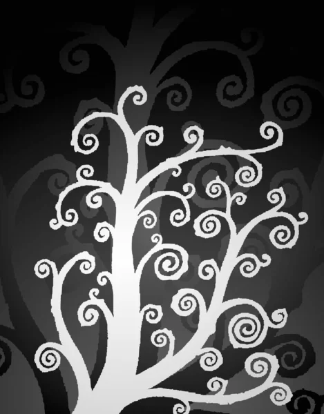 抽象树的图解 装饰纹理 — 图库照片
