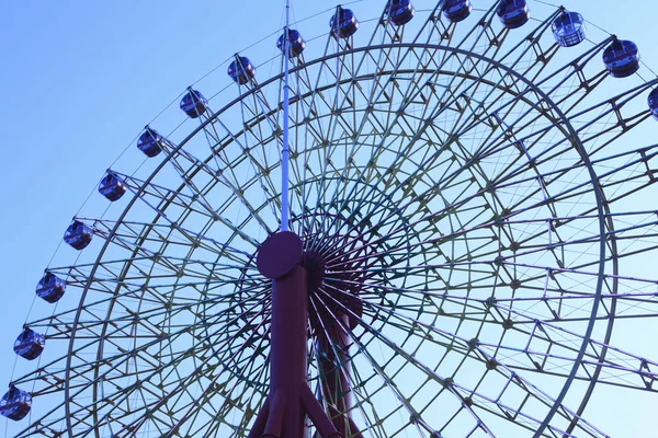 Roda Gigante Com Céu Azul Japão — Fotografia de Stock
