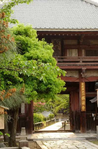 Plano Escénico Hermosa Arquitectura Del Templo Japonés Antiguo — Foto de Stock