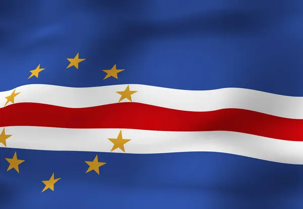 Bandiera Nazionale Cape Verde — Foto Stock