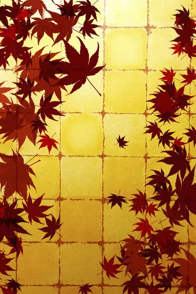 Naadloos Abstract Patroon Met Herfstbladeren — Stockfoto