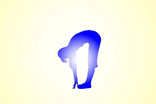 female body icon. woman silhouette doing yoga