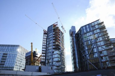 New York - 10 Haziran, 20 0 18: New York şehir binaları Manhattan 'ın aşağısında.