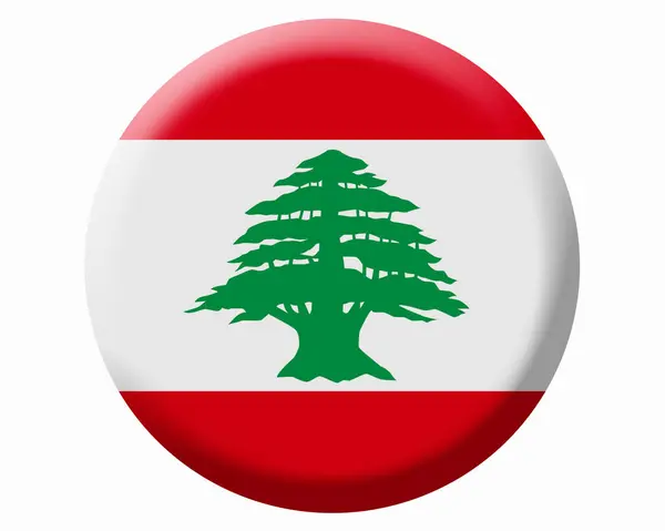 Bandeira Nacional Lebanon — Fotografia de Stock