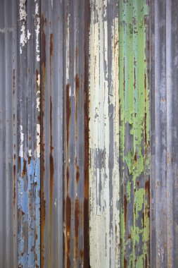 Çizik ve çatlaklarla metal doku