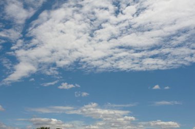 Mavi gökyüzü ve beyaz bulutlar