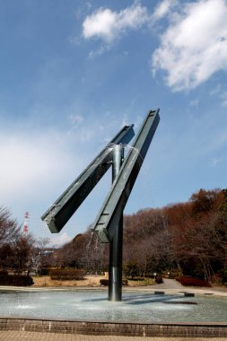 Japonya 'da parktaki yaratıcı çeşme