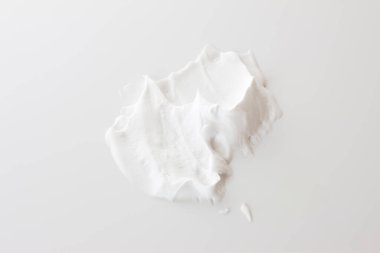 Shaving foam, white cosmetic foam mousse, cleanser. Foamy skin care product