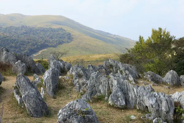 Belle Vue Sur Les Rochers Dans Parc National Akiyoshidai — Photo