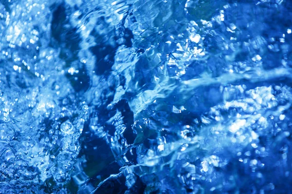Blauer Wasserhintergrund Natürliche Wasseroberfläche — Stockfoto